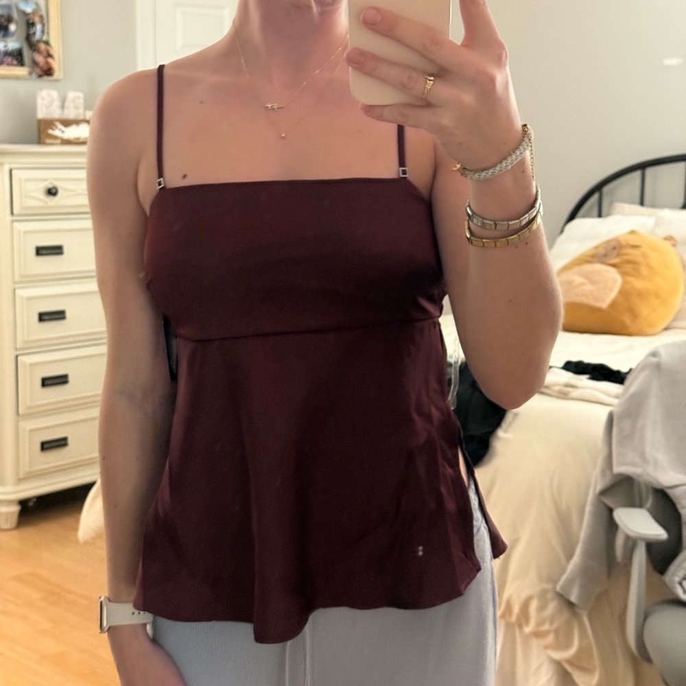 Target Women's Dark Red Camisole Top